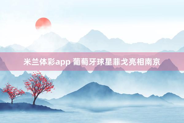 米兰体彩app 葡萄牙球星菲戈亮相南京