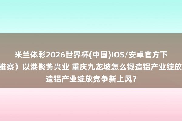 米兰体彩2026世界杯(中国)IOS/安卓官方下载 （经济不雅察）以港聚势兴业 重庆九龙坡怎么锻造铝产业绽放竞争新上风？