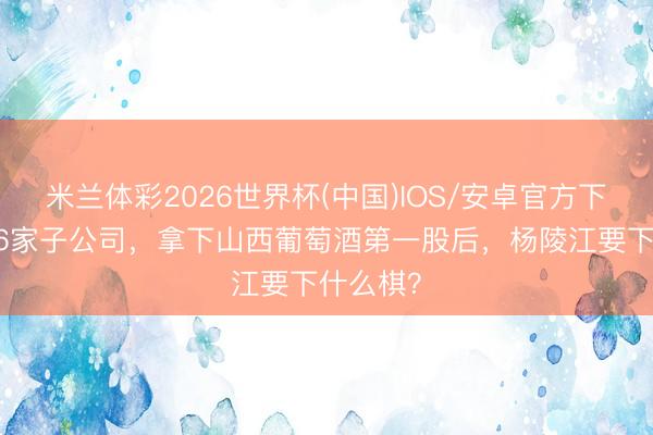 米兰体彩2026世界杯(中国)IOS/安卓官方下载 连设6家子公司，拿下山西葡萄酒第一股后，杨陵江要下什么棋？